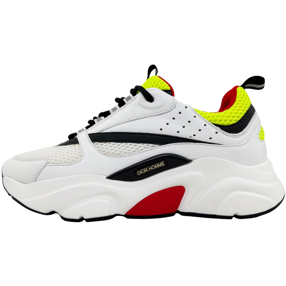 CHRISTIAN DIOR B22 White & Black Trainers Size 7 UK LHQ1487