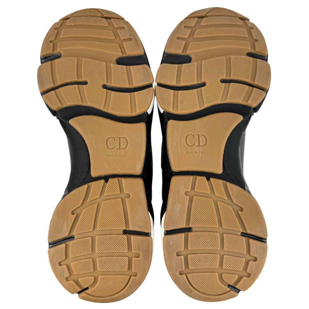 CHRISTIAN DIOR B22 Black & Grey Trainers Size 8 UK LHQ1488