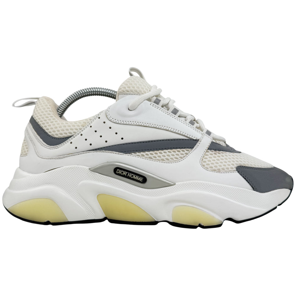 CHRISTIAN DIOR B22 White & Grey Trainers Size 8 UK LHQ1489