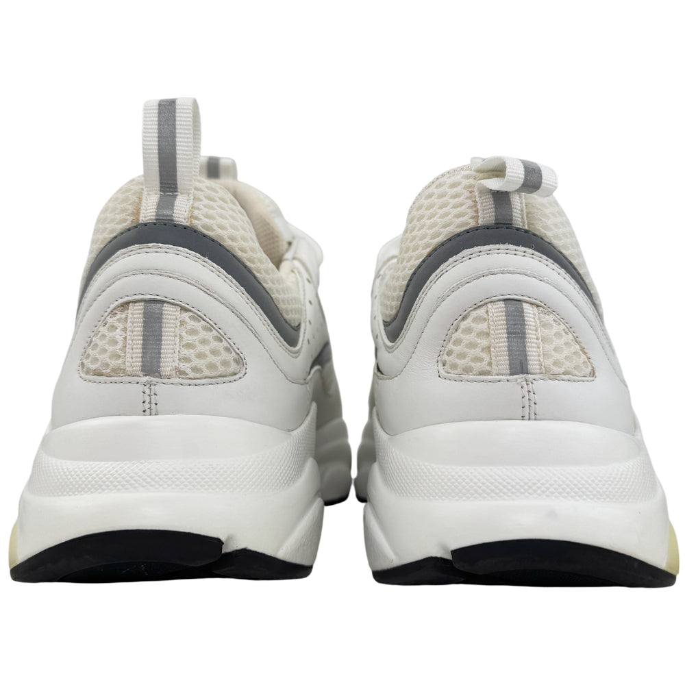 CHRISTIAN DIOR B22 White & Grey Trainers Size 8 UK LHQ1489