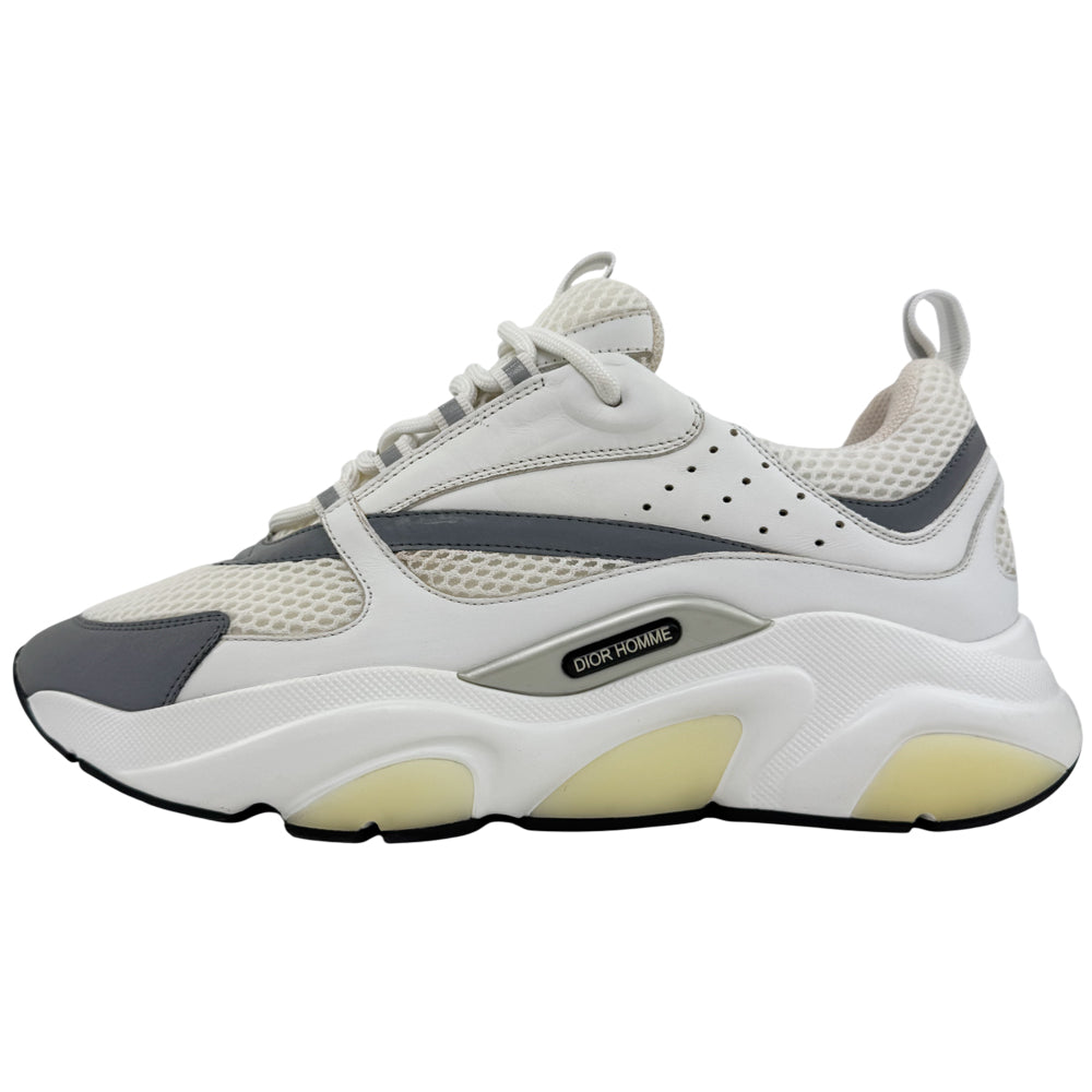 CHRISTIAN DIOR B22 White & Grey Trainers Size 8 UK LHQ1489