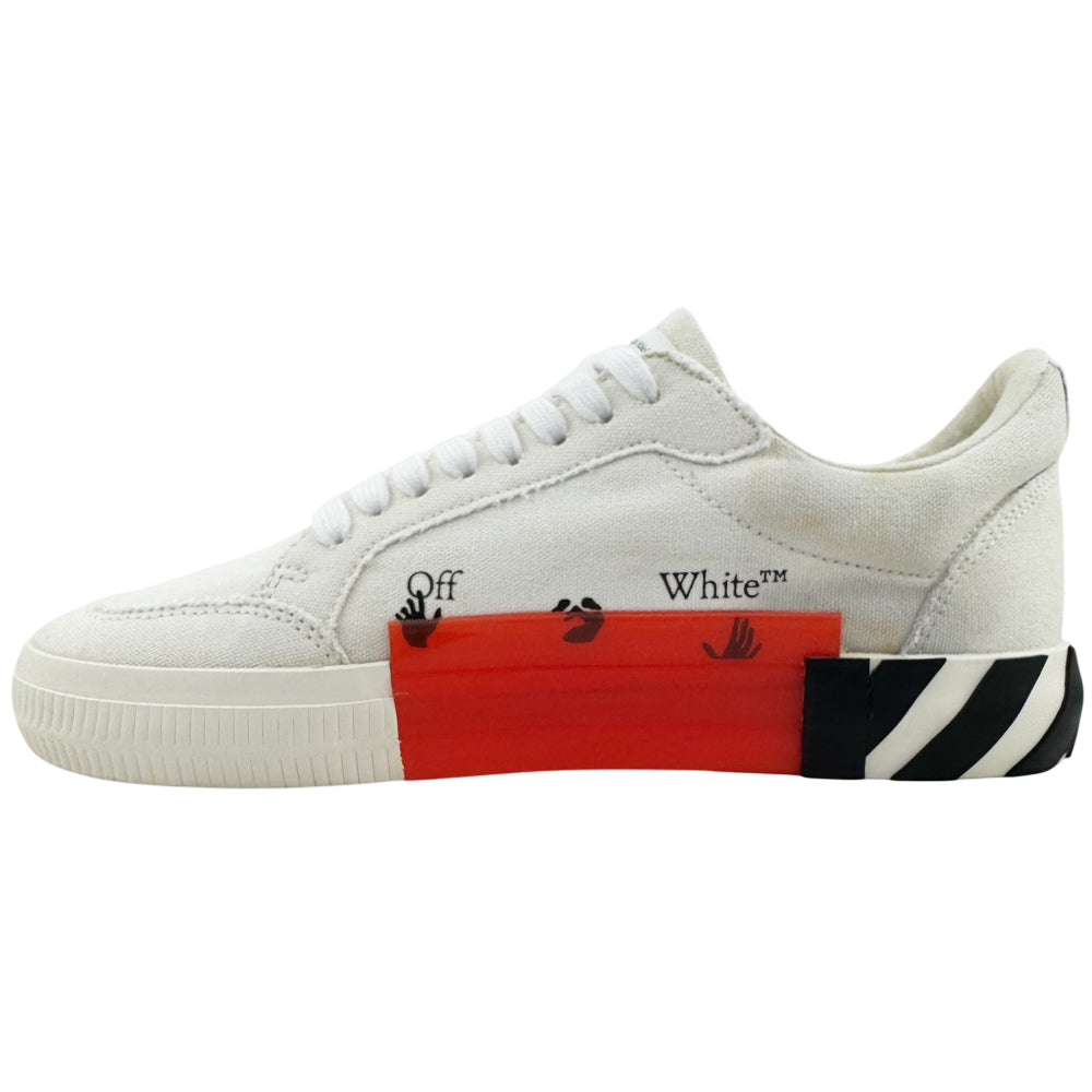 OFF-WHITE White Canvas Trainers Size 8 UK LHQ1490