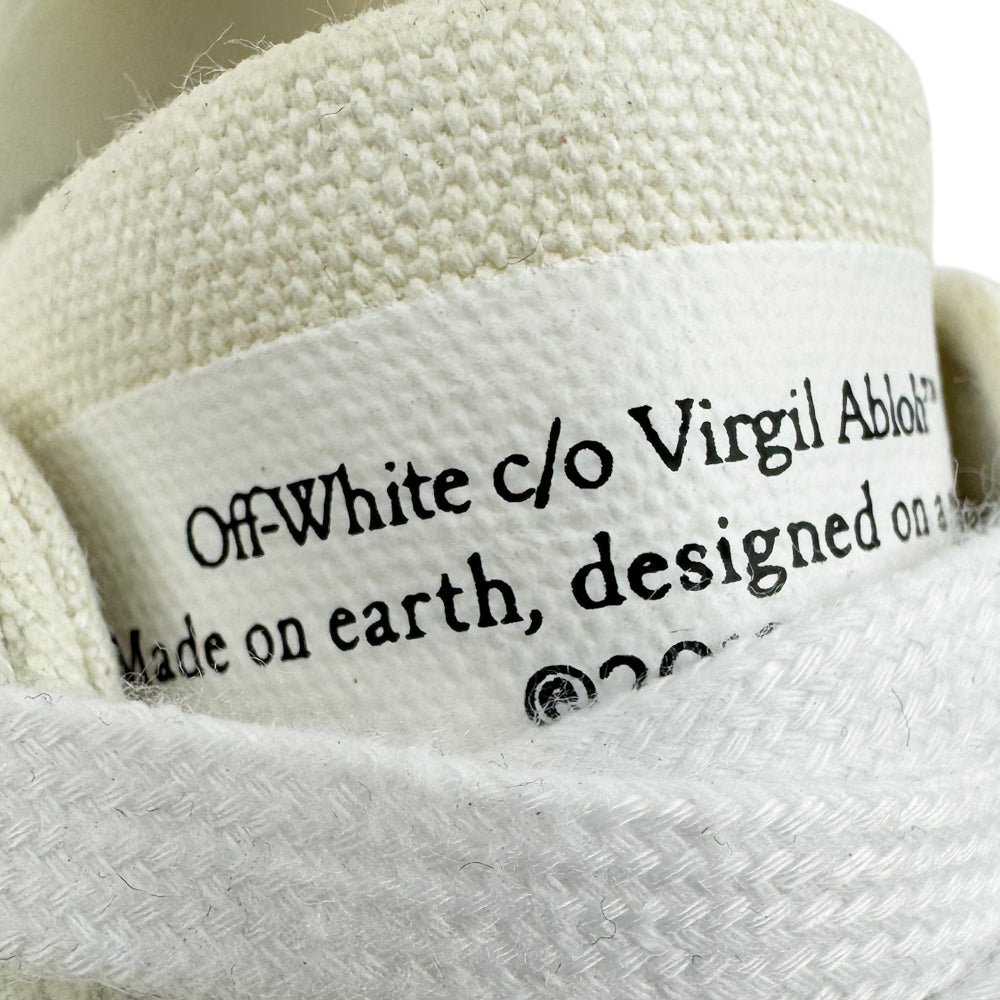 OFF-WHITE White Canvas Trainers Size 8 UK LHQ1490