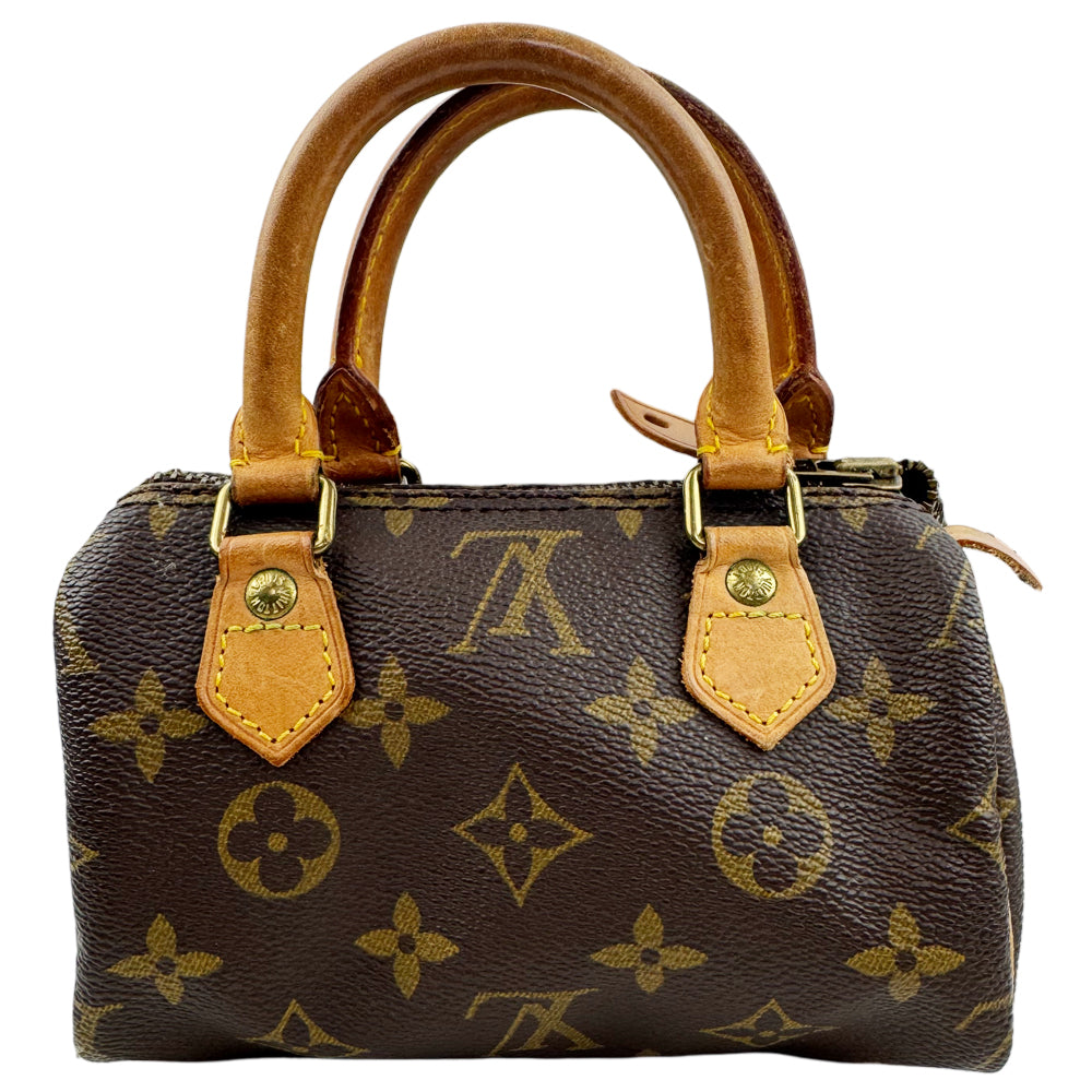 LOUIS VUITTON Mini Nano Speedy Monogram Shoulder Bag LHQ1492