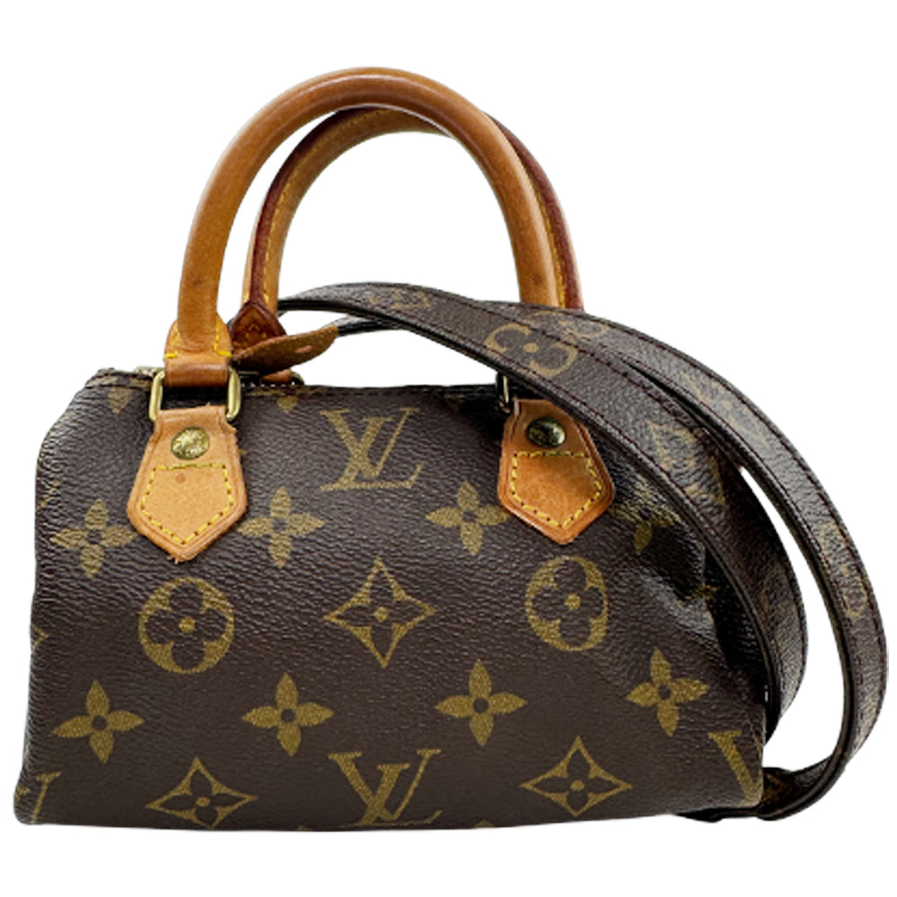 LOUIS VUITTON Mini Nano Speedy Monogram Shoulder Bag LHQ1492