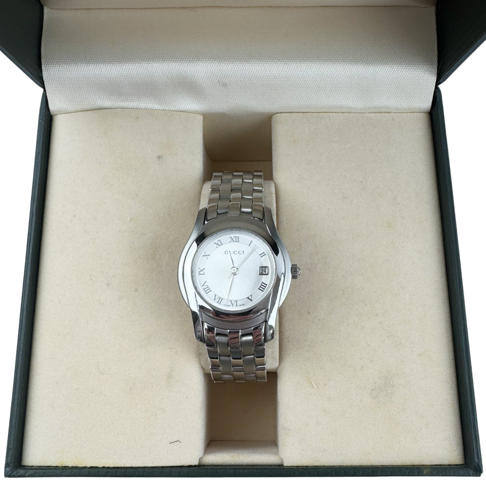 GUCCI Silver Dial Stainless Steel Watch LHQ1493