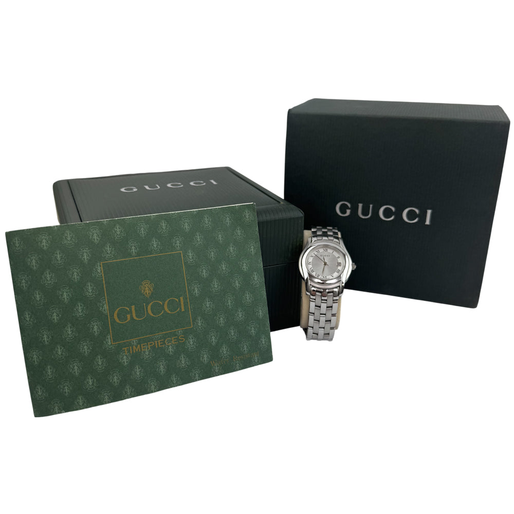 GUCCI Silver Dial Stainless Steel Watch LHQ1493