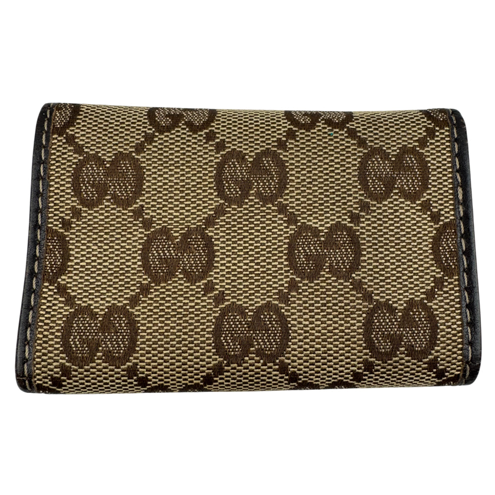 GUCCI Brown GG Canvas 6 Key Holder LHQ1504