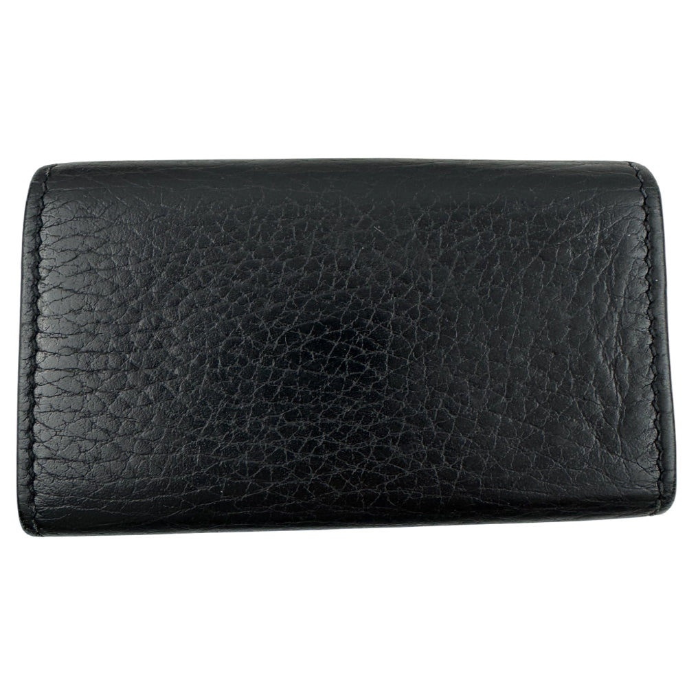 GUCCI GG Black Leather 6 Point Key Holder LHQ1505