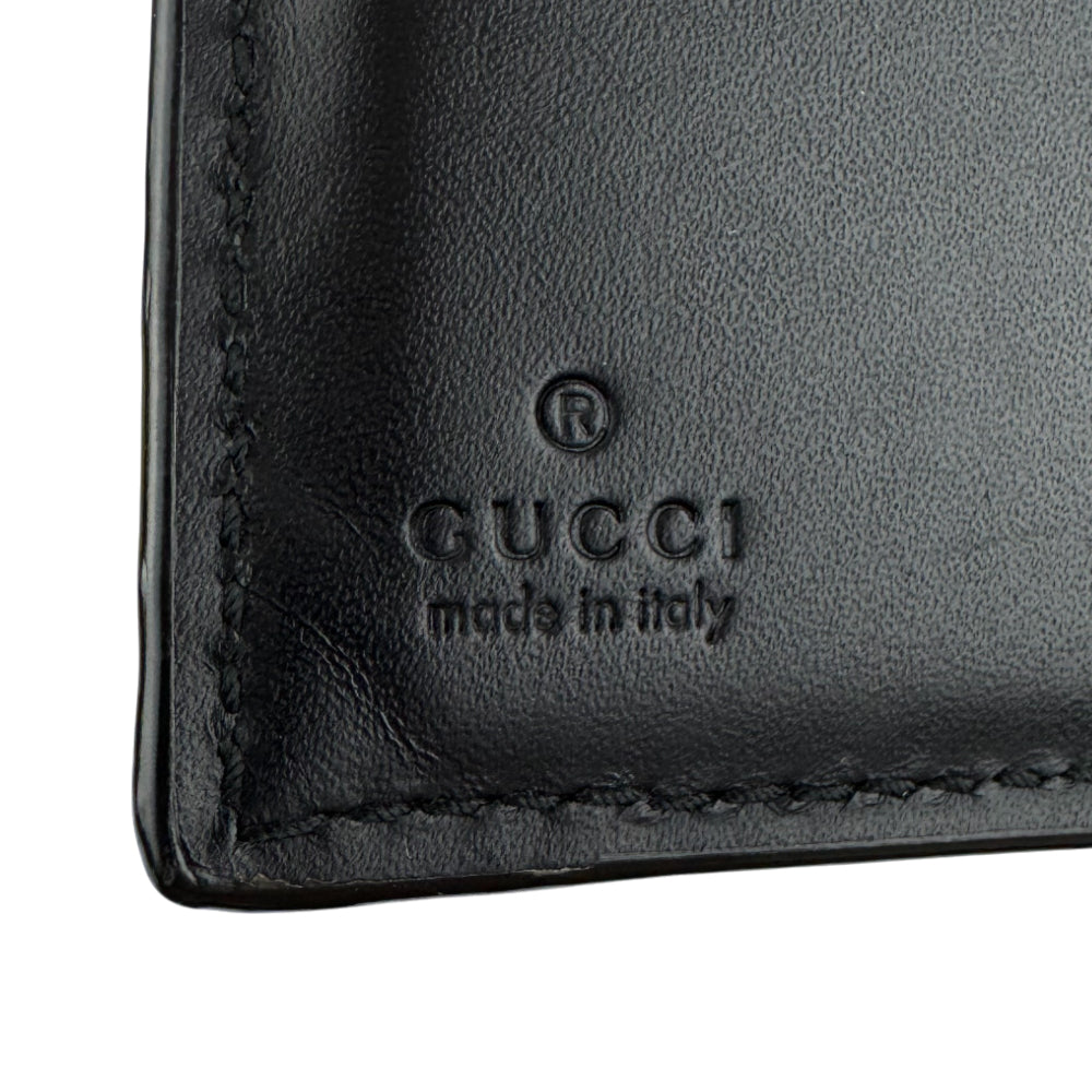 GUCCI Black GG Snake Print Wallet LHQ1514
