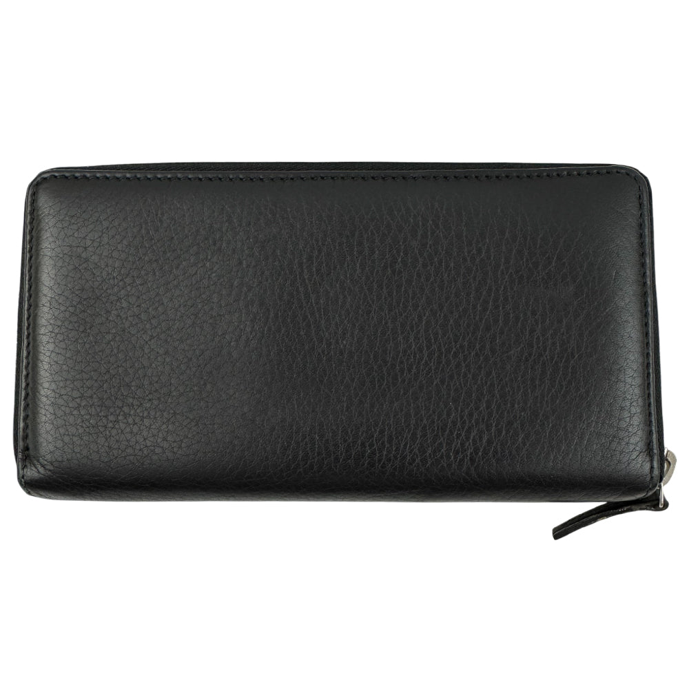 GUCCI GG Black Leather Long Purse LHQ1518