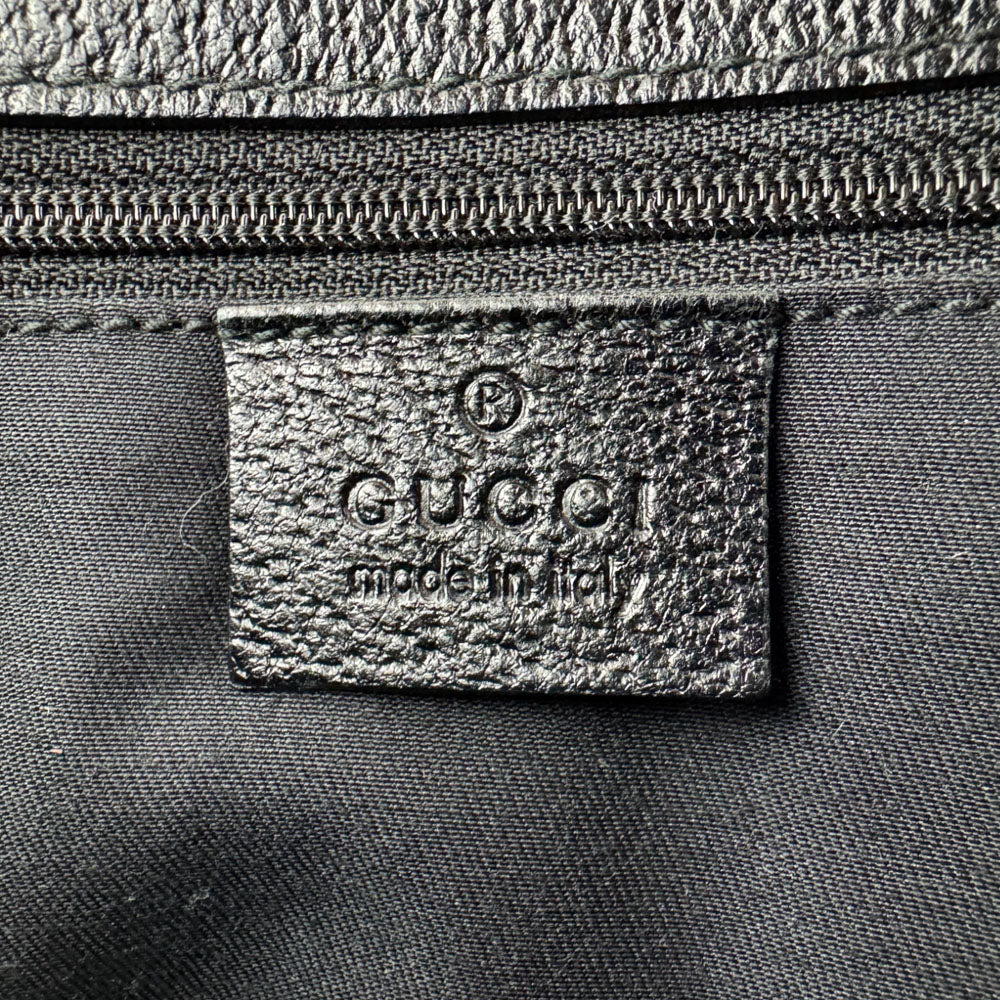 GUCCI GG Black Canvas Tote Shoulder Bag LHQ1519