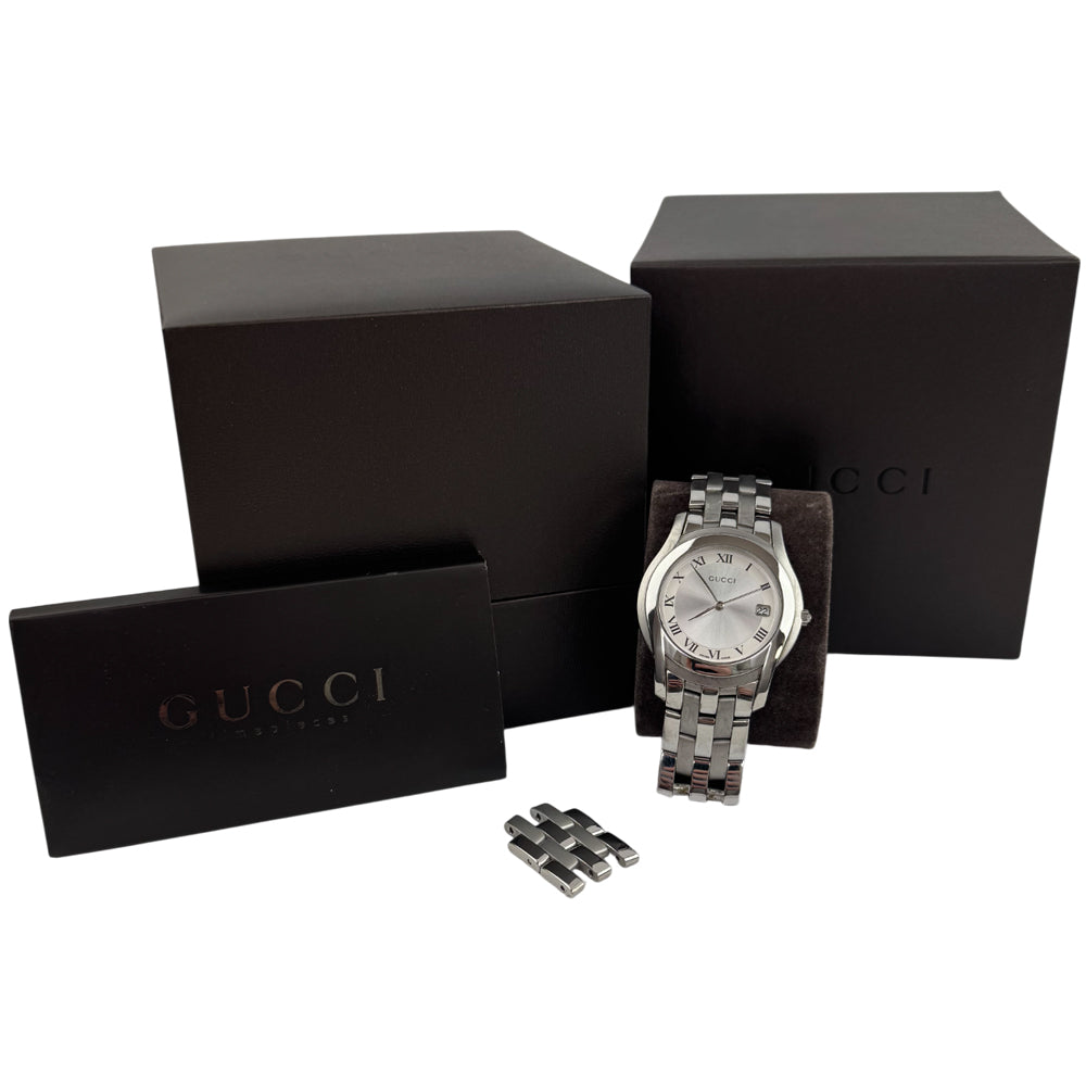 GUCCI Silver Dial Stainless Steel Watch LHQ1521