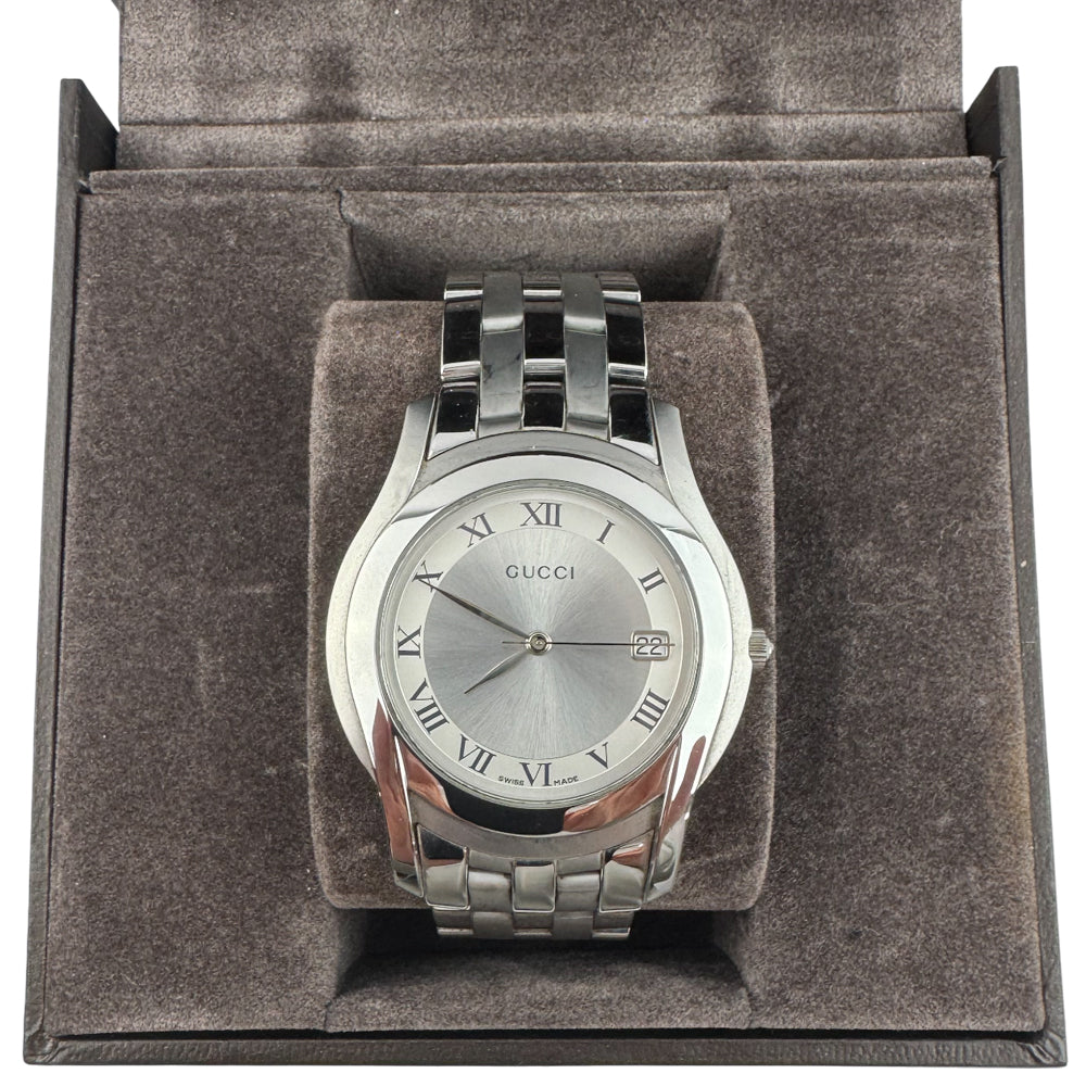 GUCCI Silver Dial Stainless Steel Watch LHQ1521
