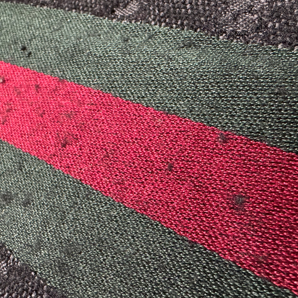 GUCCI GG Black Sherry Line Scarf LHQ1523