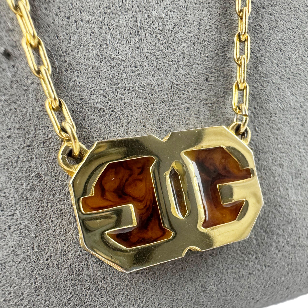 GIVENCHY Interlocking G Gold Necklace LHQ1530