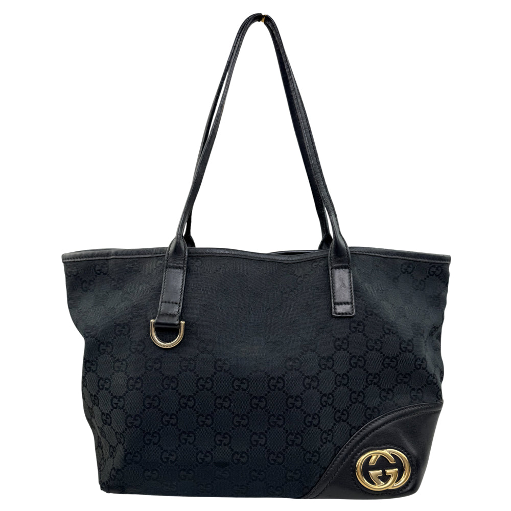 GUCCI GG Black Canvas Tote Bag LHQ1534