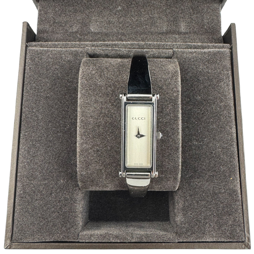 GUCCI Cream Dial Stainless Steel Bracelet Watch LHQ1535