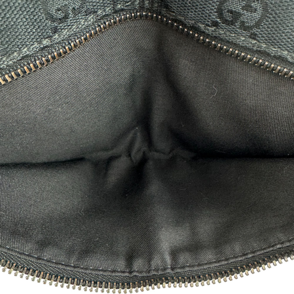 GUCCI GG Black Canvas Belt Bag LHQ1539