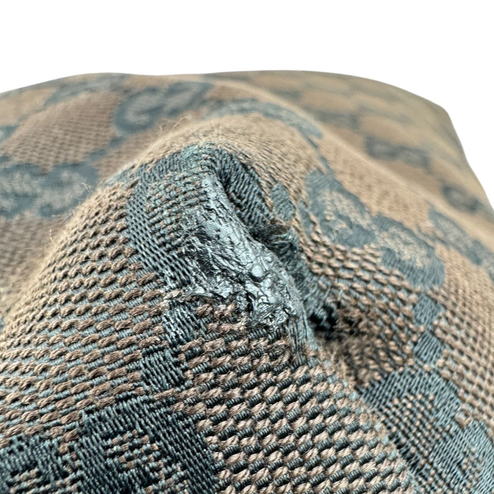 GUCCI GG Dark Brown Canvas Tote Bag LHQ1540