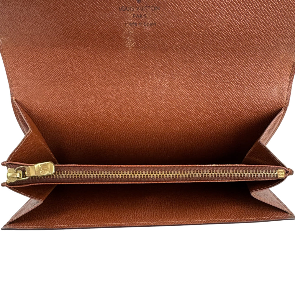 LOUIS VUITTON Monogram Sarah Long Purse LHQ1542