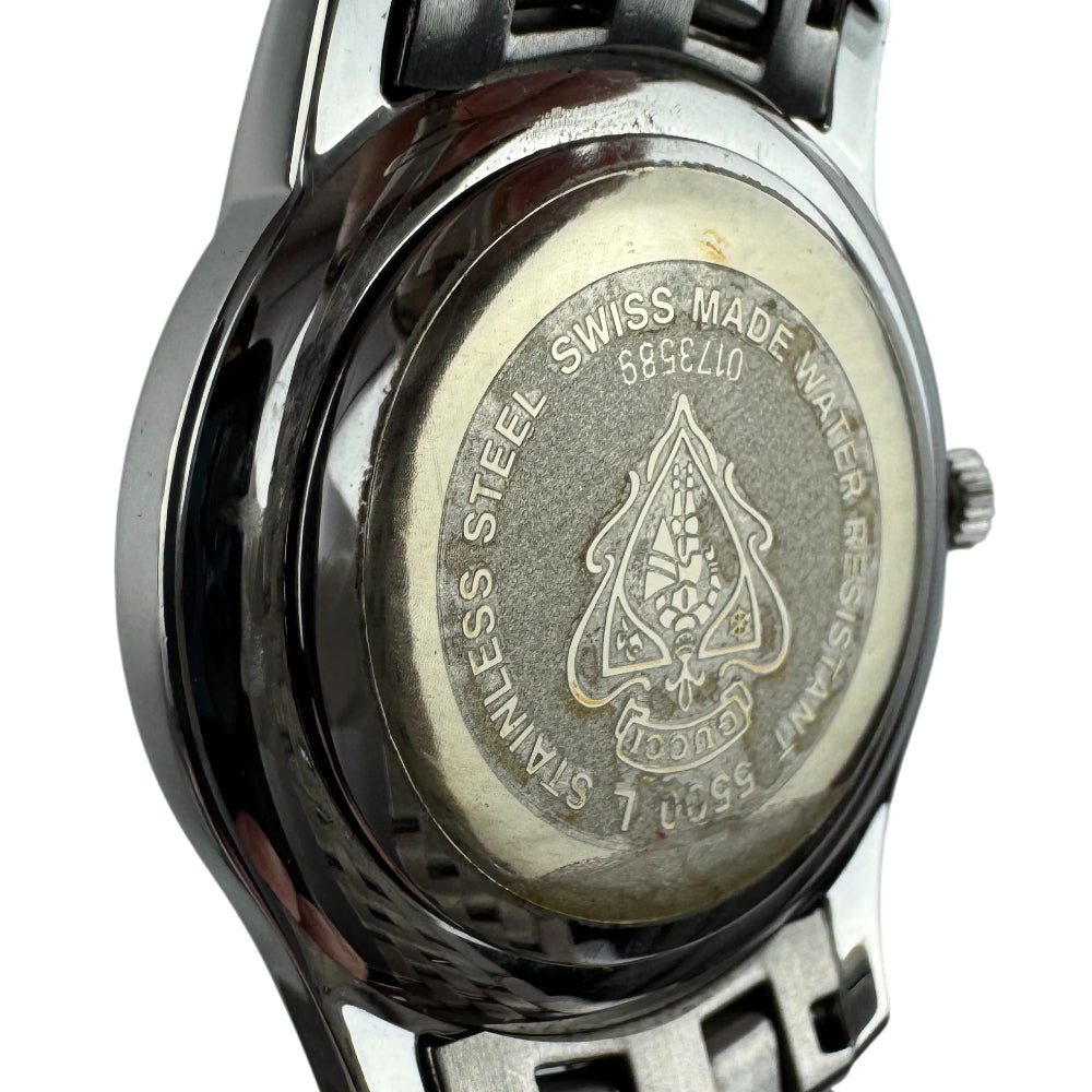 GUCCI Silver Black Dial Stainless Steel Watch LHQ1546