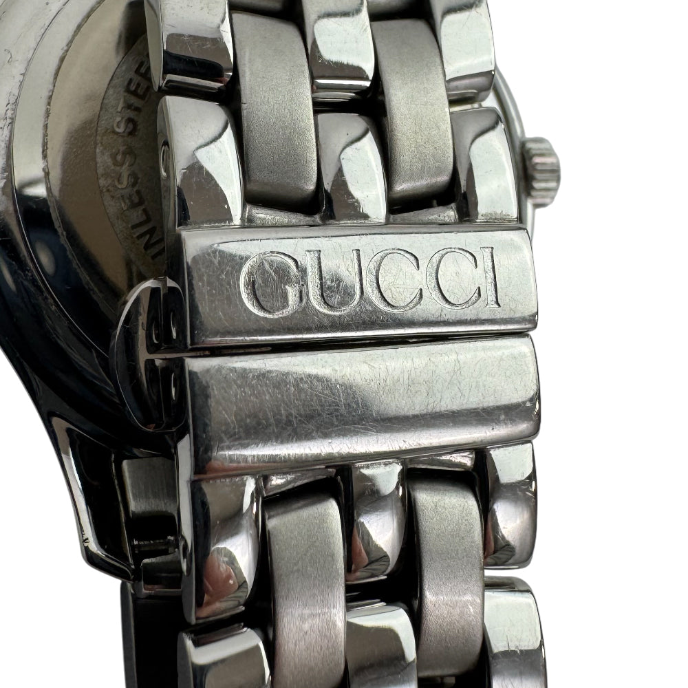 GUCCI Silver Black Dial Stainless Steel Watch LHQ1546