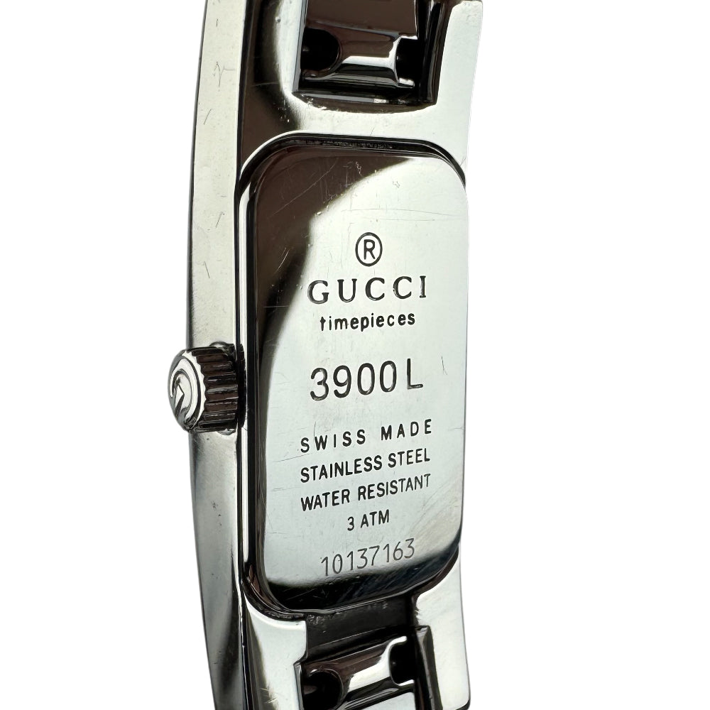 GUCCI Silver Black Dial Stainless Steel Watch LHQ1549