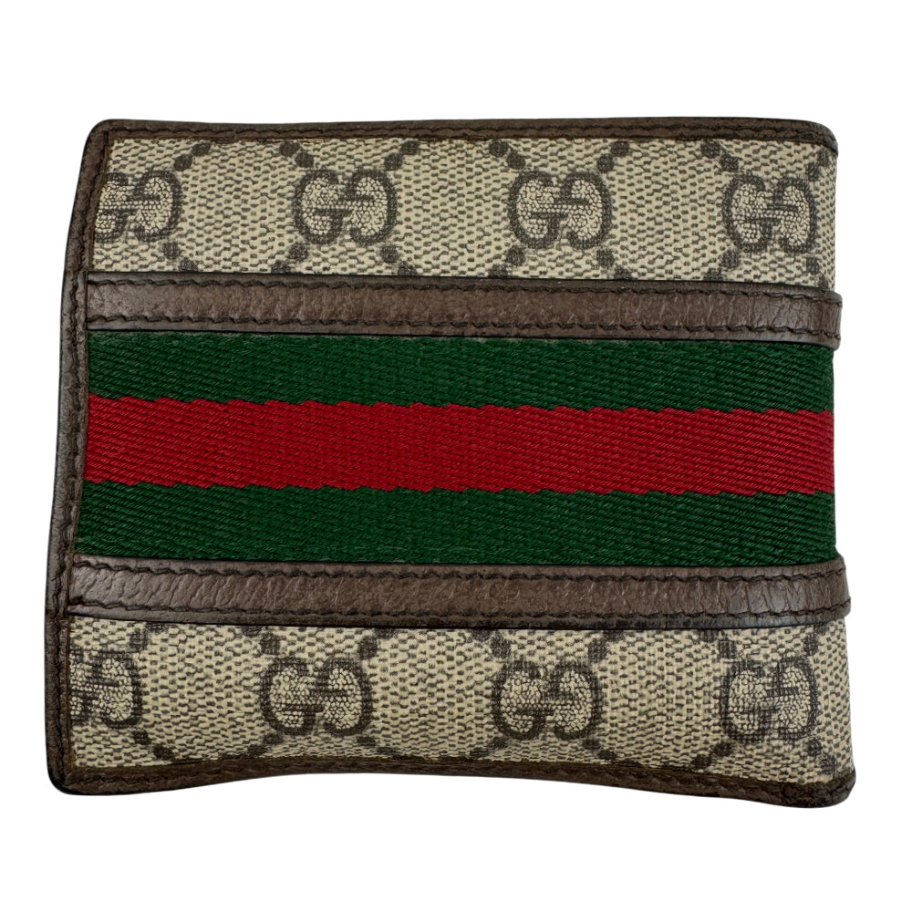 GUCCI GG Canvas Sherry Line Wallet LHQ1551