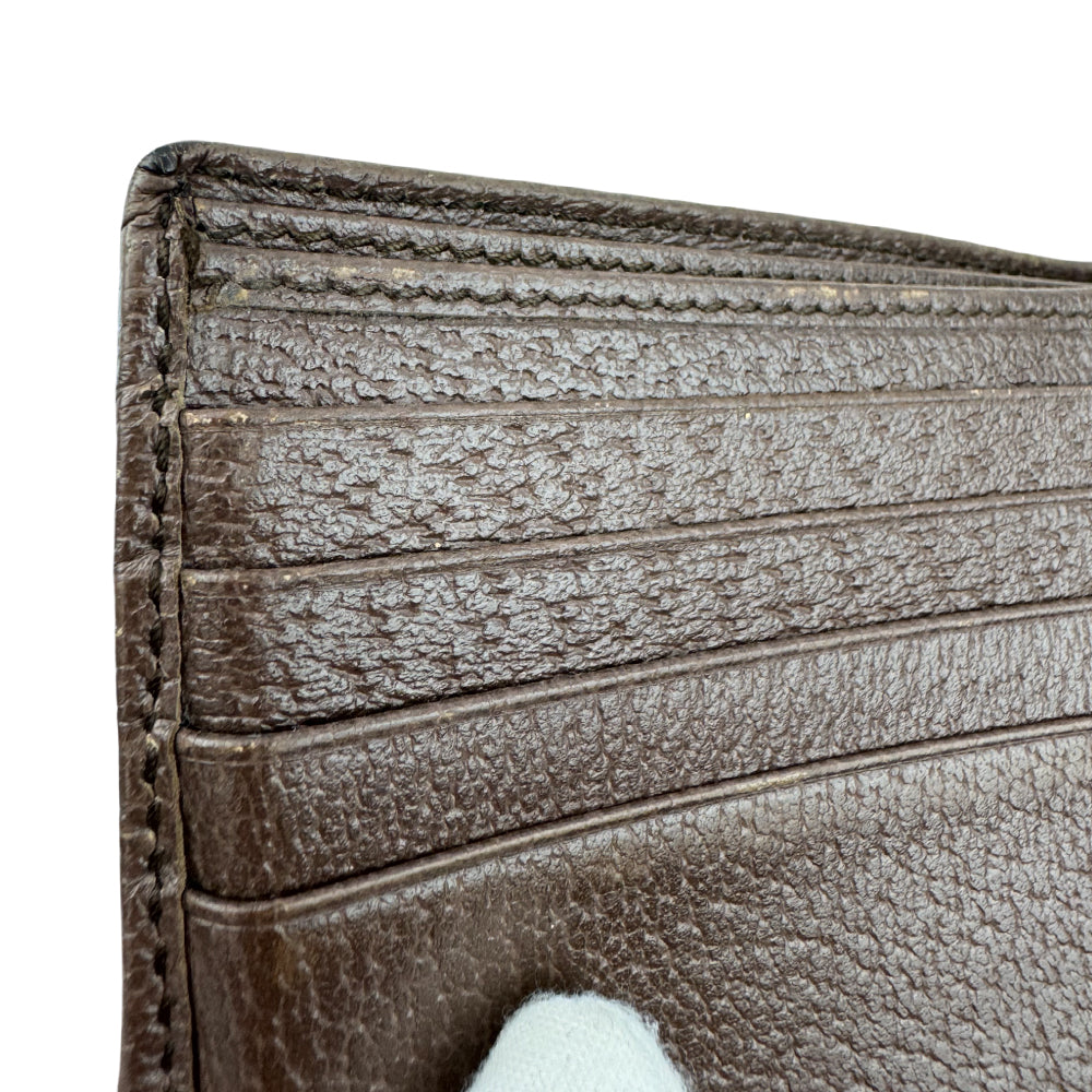 GUCCI GG Canvas Sherry Line Wallet LHQ1551