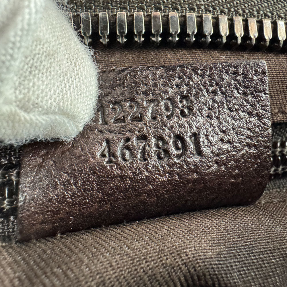 GUCCI GG Brown Canvas Crossbody Shoulder Bag LHQ1561