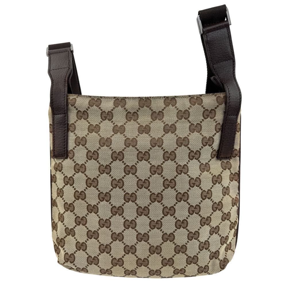 GUCCI GG Brown Canvas Crossbody Shoulder Bag LHQ1561