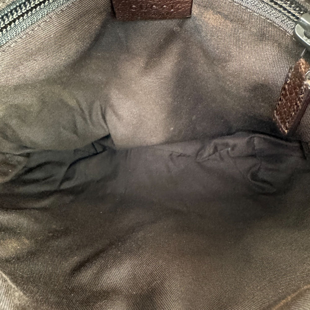 GUCCI GG Brown Canvas Crossbody Shoulder Bag LHQ1561