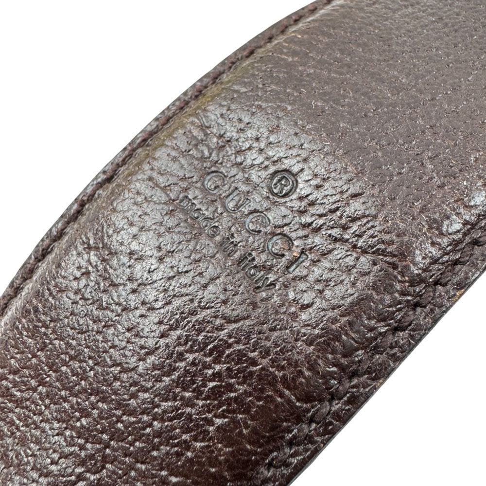 GUCCI GG Brown Canvas Crossbody Shoulder Bag LHQ1561