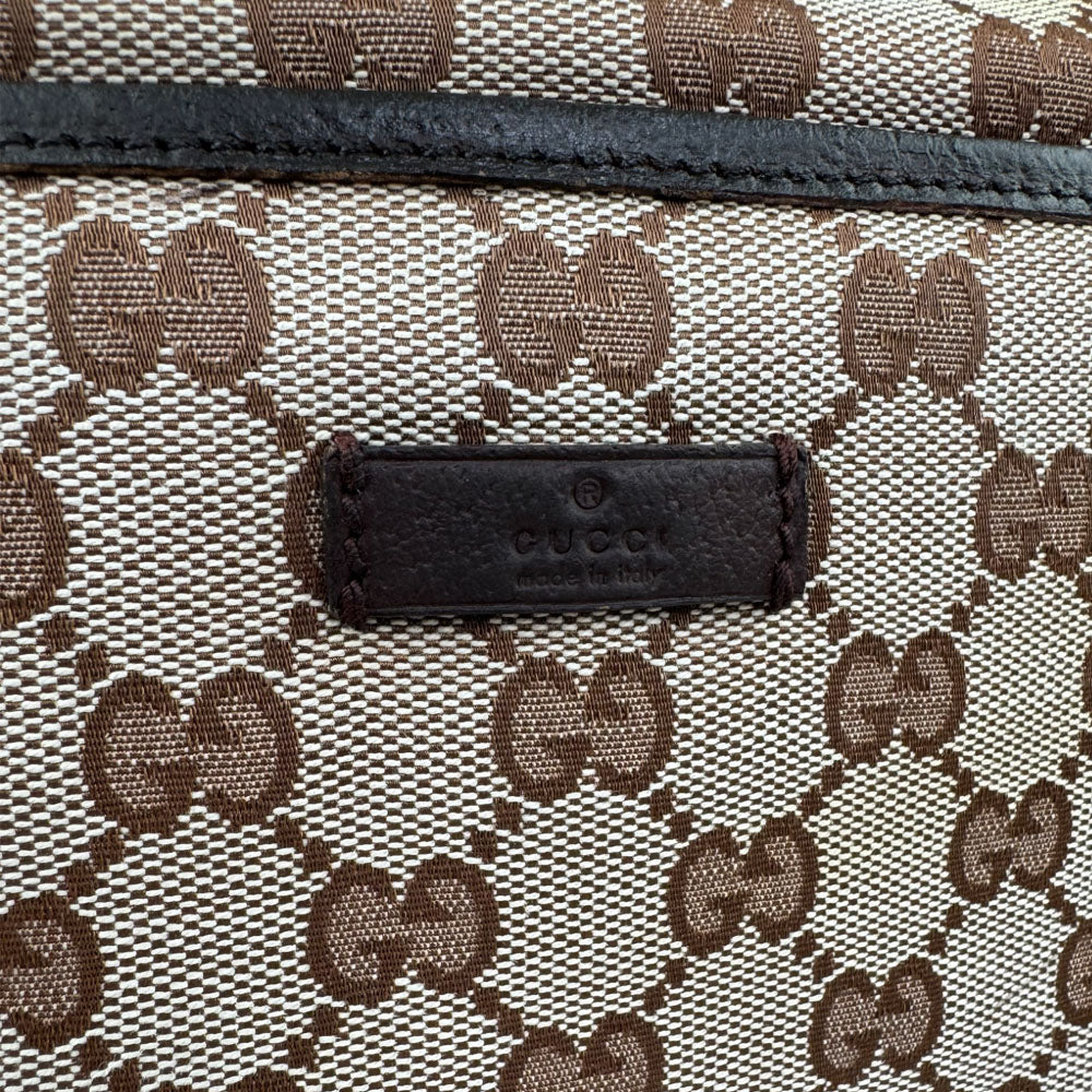 GUCCI GG Brown Canvas Crossbody Shoulder Bag LHQ1561