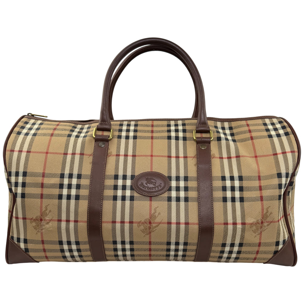 BURBERRY Nova Check Duffle/Boston Shoulder Bag LHQ1566