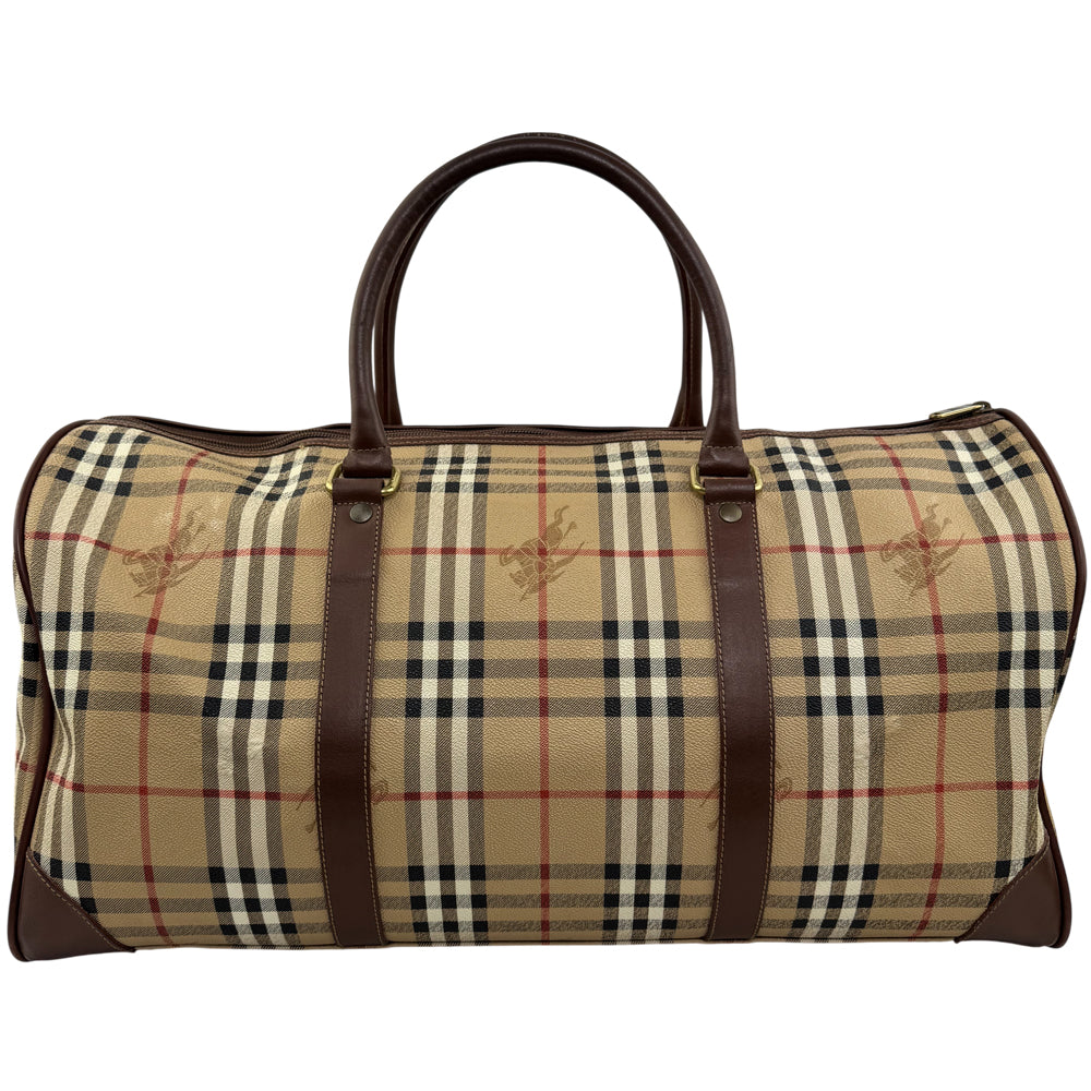 BURBERRY Nova Check Duffle/Boston Shoulder Bag LHQ1566