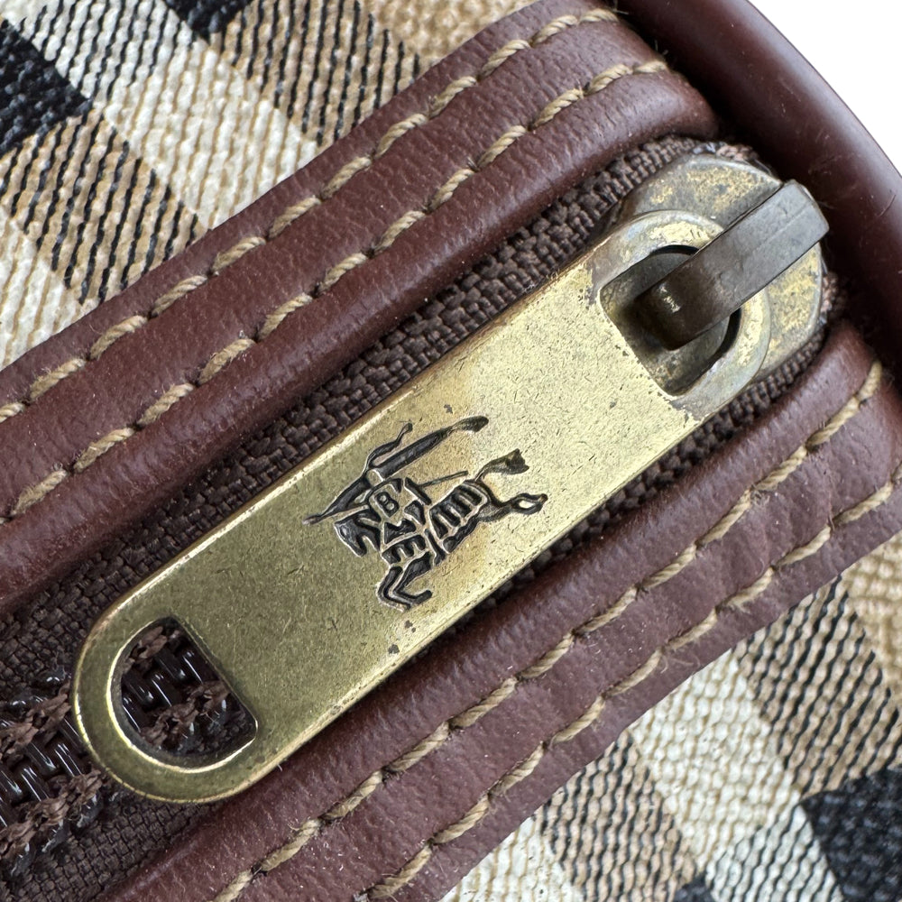 BURBERRY Nova Check Duffle/Boston Shoulder Bag LHQ1566