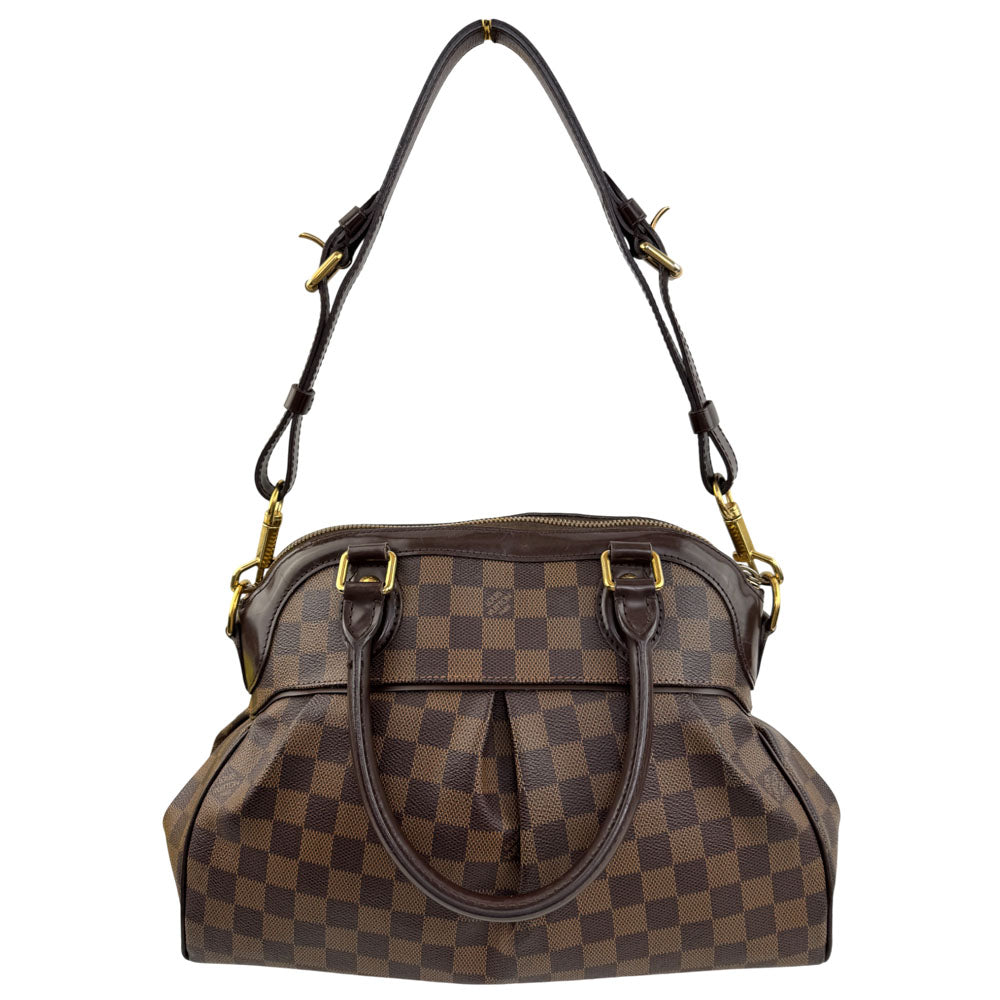 LOUIS VUITTON Trevi PM Damier Ebene Handbag Shoulder Bag LHQ1571