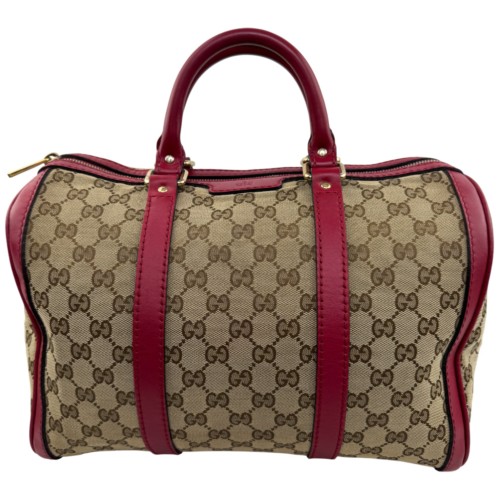 GUCCI Brown GG Canvas Boston Bag LHQ1573