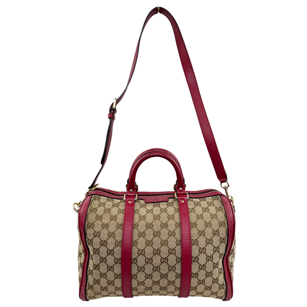 GUCCI Brown GG Canvas Boston Bag LHQ1573