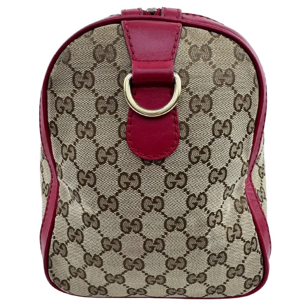 GUCCI Brown GG Canvas Boston Bag LHQ1573