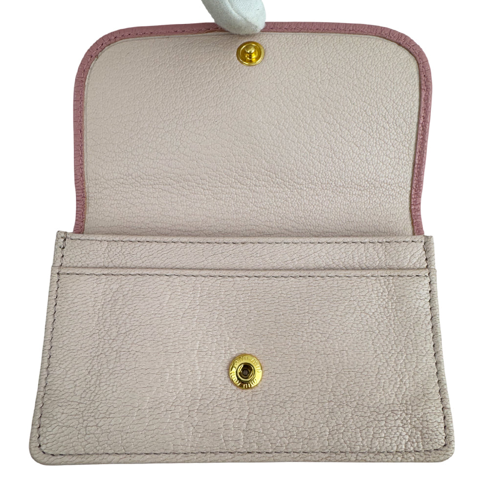 MIU MIU Pink Leather Flap Purse LHQ1579