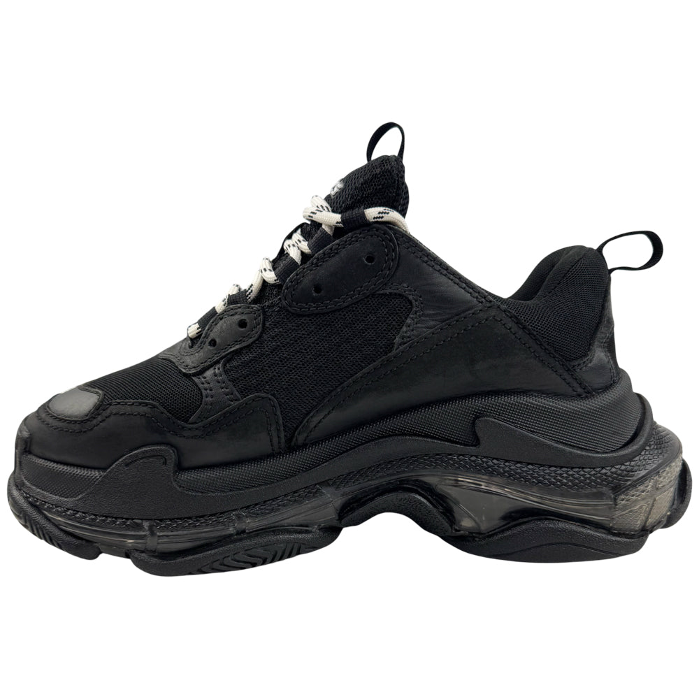 BALENCIAGA Triple S Black Trainers Size 5 UK LHQ1584