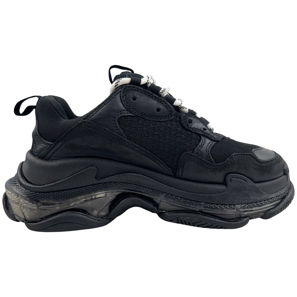 BALENCIAGA Triple S Black Trainers Size 5 UK LHQ1584