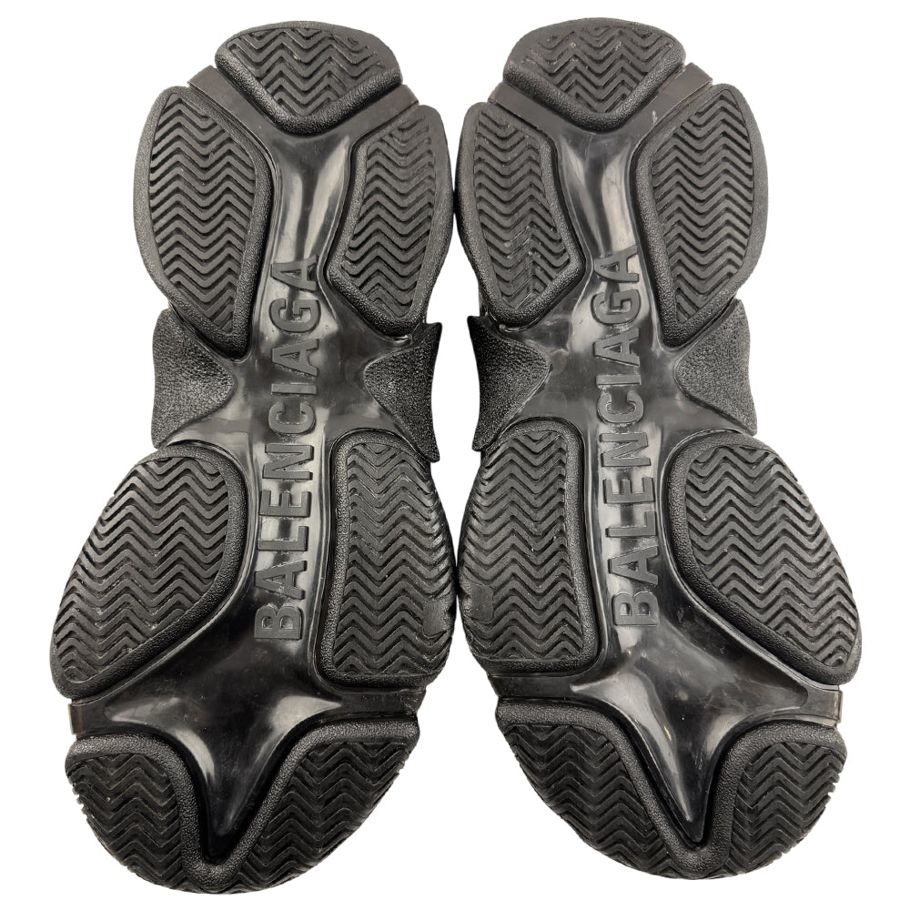 BALENCIAGA Triple S Black Trainers Size 5 UK LHQ1584