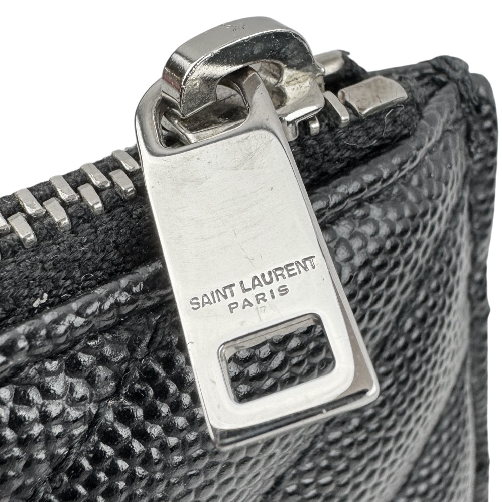 SAINT LAURENT YSL Black Leather Clutch Pouch LHQ1591