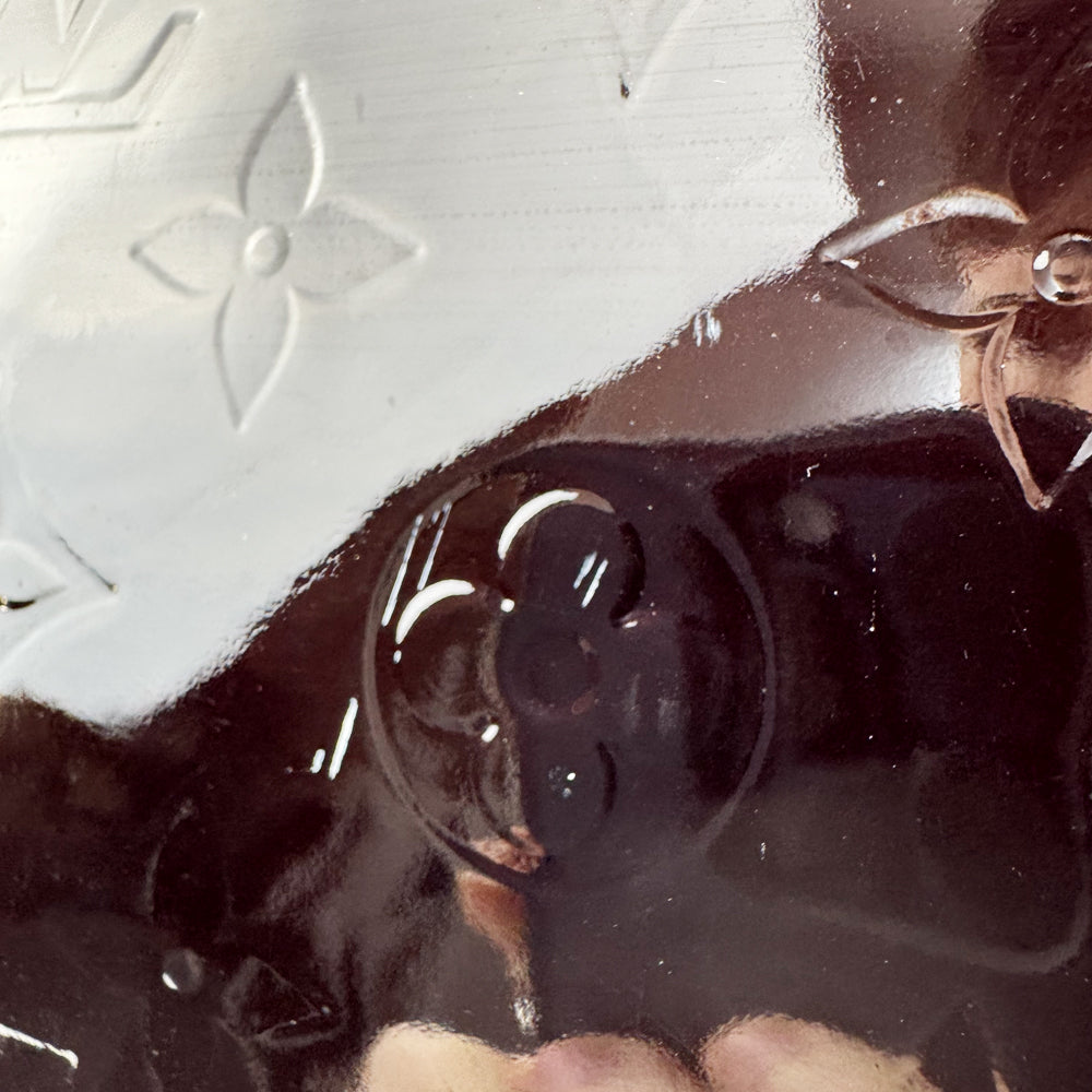 LOUIS VUITTON Burgundy Vernis Empreinte Monogram Bellevue Shoulder Bag LHQ1592