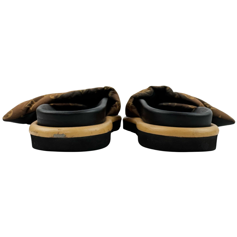 LOUIS VUITTON Monogram Pillow Pool Sliders Size 6 UK LHQ14594