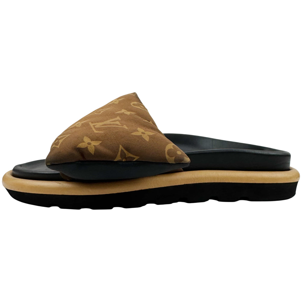LOUIS VUITTON Monogram Pillow Pool Sliders Size 6 UK LHQ14594